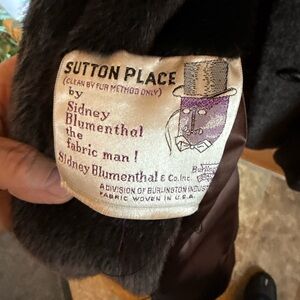 Vintage 1950's Sydney Blumenthal Faux Fur & Mink Coat